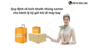 Quy định về kích thước thùng carton cho hành lý ký gửi khi đi máy bay